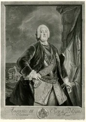 Augustus III (1696-1763) Puolan kuningas (valokuva)