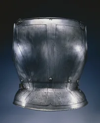 Taustalevy, Landshut, 1500-luvun puoliväli (teräs)
