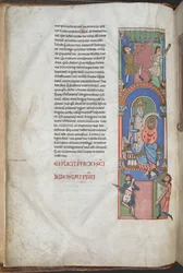 Daavid harpun soittajana Psalmien esipuheessa, 