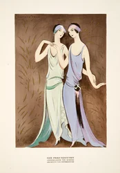 Die Freundinnen, Kuhnenin puvut, kustantamosta Styl, pub.1922 (pokkaripainatus).