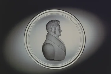 Kaiverrettu muotokuva Dominick Bieman, Bohemia, 1834 (lasi)
