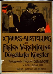 Düsseldorfin taiteilijoiden näyttely Kunstgewerbe-museossa Düsseldorfissa