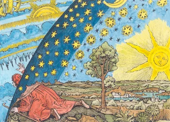 Upea kuvaus aurinkokunnasta (myöhempi väritys)