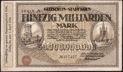 50 miljardin markan seteli, 1923