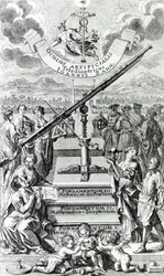 Johann Zahnin Oculus Artificalis Teledioptricus Sive Telescopiumin etukappale, 2. painos, julkaistu vuonna 1702