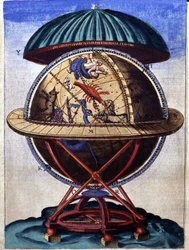 Suuri messinkiryhmä Tycho Brahen (1546 - 1601), Wandsbeckin "vakiintuneen tähtitieteen koneistossa"
