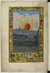 Harley 3469 f.33v The Sun, kuva Splendor Solisista