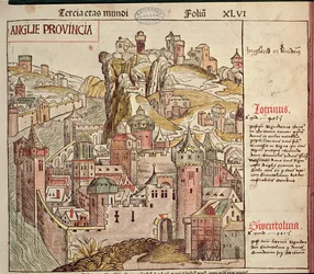 Vanha Lontoo, Hartmann Schedelin (1440-1514) Nürnbergin kronikasta 1493