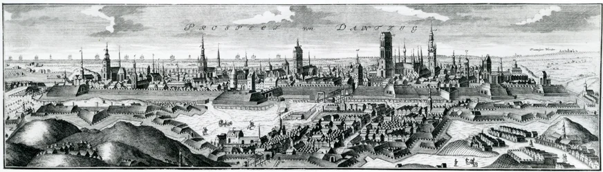 Panoraamanäkymä Danzigiin (Gdansk)