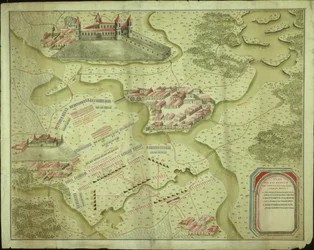 Mollwitzin taistelun suunnitelma 10. huhtikuuta 1741