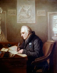 Muotokuva Alexander von Humboldtista toimistossaan