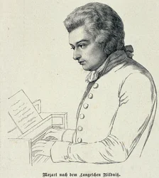 Wolfgang Amadeus Mozartin (1756-91) muotokuva