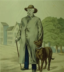 Prinssi Otto von Bismarck Friedrichsruhissa (litografia)