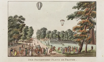 Ilotulituspaikka, Prater, n. 1802