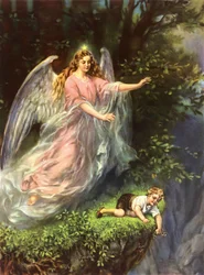 Suojelusenkeli. 1800-luvun lopulta.