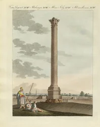 Pompeian pylväs (värillinen kaiverrus)