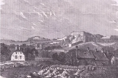 View of Belfort, Cassells, Ranskan ja Saksan välisen sodan historia, julkaissut Cassell and Company Limited, n. 1890 (litho)