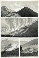 Näkymä Somma- ja Vesuvius-vuorelle, nähtynä lännestä observatoriosta, 27. huhtikuuta 1855