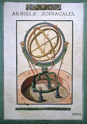 Zodiacal Armillary Sphere Tycho Brahen (1546 - 1601), Wandsbeckin "Mechanical Astronomy" -sarjassa