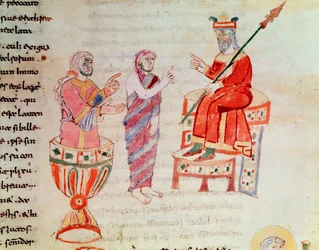 Zoroaster tai Zarathustra neuvovat oraakkelit (Pienoismalli, 800-luku)
