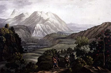 Parola Park ja Andit, Bolivia (väri litho)