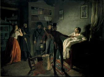 Patriootti Pietro Fortunato Calvin pidättäminen
