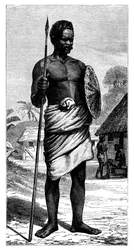 Madagaskarin soturi, 1800-luku.