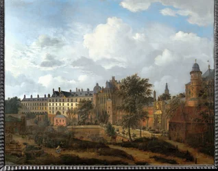 Burgundin herttuoiden palatsi Brysselissä, Belgiassa.