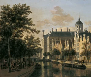 Nieuwezijds Voorburgwal ja kukkatori, Amsterdam