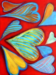 G Hearts 15, 2016 (akryyli kankaalle)