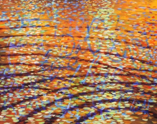 Healing Waters Ripples, 2009 (akryyli kankaalle)