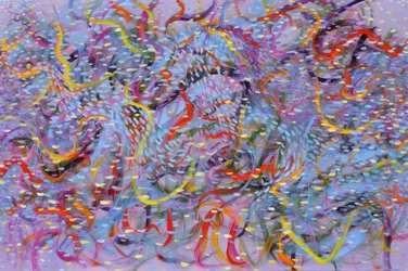 Taika veden alla 2, 2014 (akryyli kankaalle)