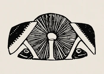Kolme sieniä 1892, beige