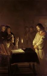 Kristus ylipapin edessä, 1617
