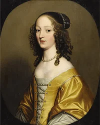 Elisabet Böömiläinen (1596-1662), Böömin kuningatar. Mitat: 72,3 x 57,7 cm. Yksityiskokoelma