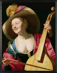 Viola da gamban soittaja