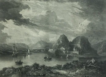 Dumbartonin linna, n. 1880 (kaiverrus)