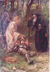 "Katso tätä raskasta näkyä, sinä kunnioitettava herra", George Harrap and Companyn julkaisija Stories from the Faerie Queen