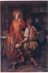 "Usein hänen tuomistaan metsistä, joiden kyljet puristetut olivat hymyillen punaisia!", George Harrap and Companyn julkaisema Stories from the Faerie Queen.