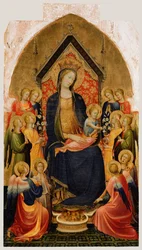 Madonna ja lapsi musikaalienkelien kanssa, n. 1410