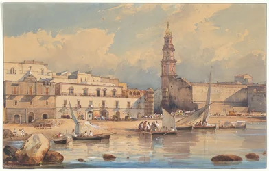 Näkymä Marinellaan, Strada di Portici, lähellä Napolia