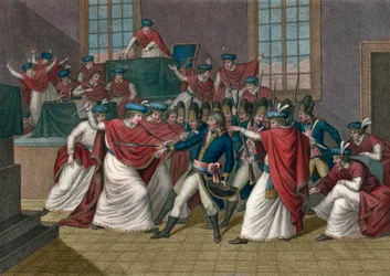 Brumairekuun 18. päivän vallankaappaus (9. marraskuuta 1799). Napoleon Bonaparte (1769-1821) syrjäytti direktorion ja hänestä tuli ensimmäinen konsuli - Vuoden VIII brumairekuun vallankaappaus - Vuoden VIII brumairekuun 19. päivänä (10. marraskuuta 1799)