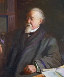 Muotokuva Cesare Lombrososta (1835-1909), italialainen antropologi ja kriminologi, Giacomo Grosso (1860-1938)