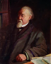 Cesare Lombroson (1835-1909), italialaisen kriminologin ja antropologin muotokuva Giacomo Grosson (1860-1938) maalaus debyytti 1900-luvulla Torinon Museo di Antropologia Criminale - Cesare Lombroson (1835-1909) muotokuva italialaisen kentän kentällä
