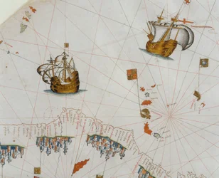 Merikartta, yksityiskohta Kanariansaarista, 1564