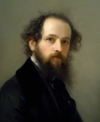 Giacomo Trecourtin (1812-1882) omakuva, öljy kankaalle