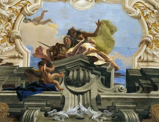 Oikeus sallii Harmonyn voiton, noin 1746.