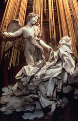 Italia, Rooma, Santa Maria della Vittorian kirkon Cornaro-kappeli, pyhän Ávilan Teresan hurmio