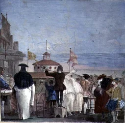 Uusi maailma, "Foresteria" (vierastalo) 1757 (fresko)