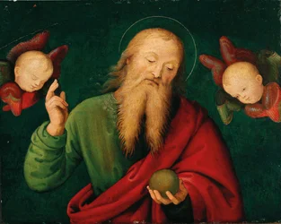 Isä Jumala enkelien kanssa, c. 1510.